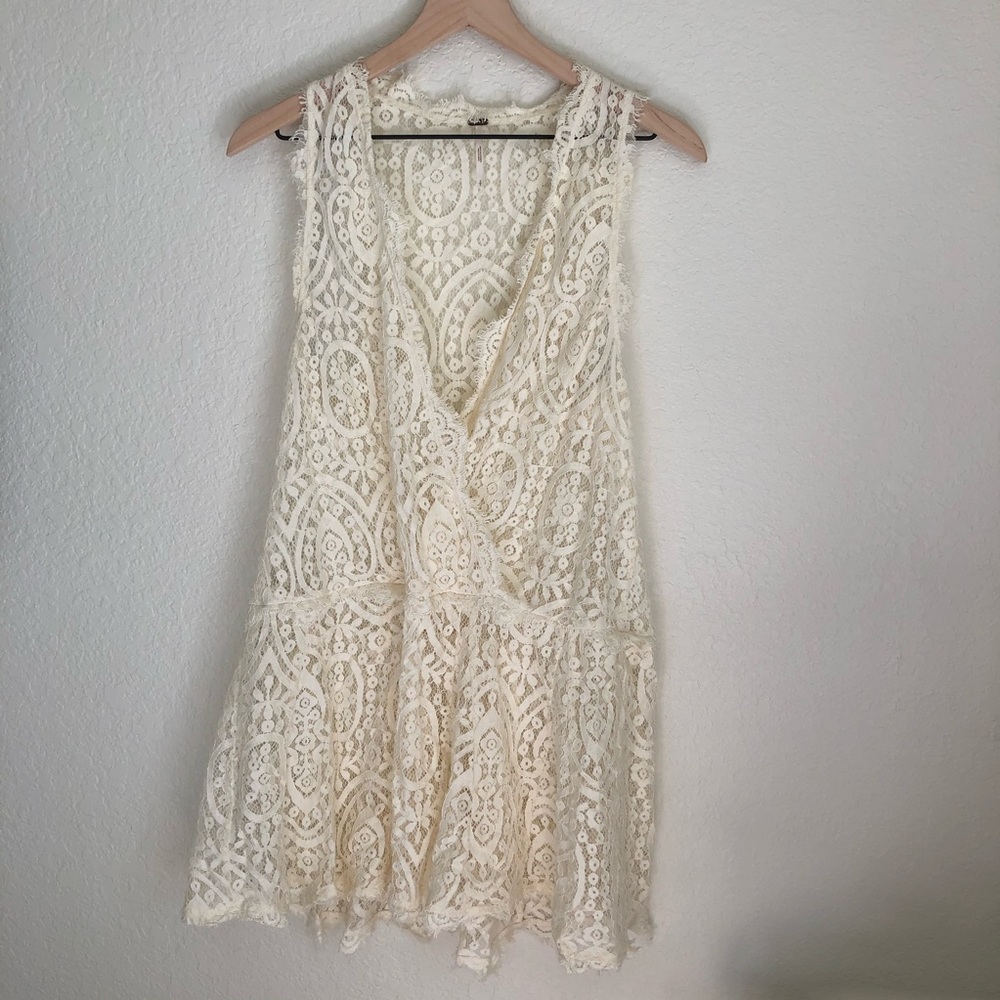 Free People Lace Dropwaist Dress